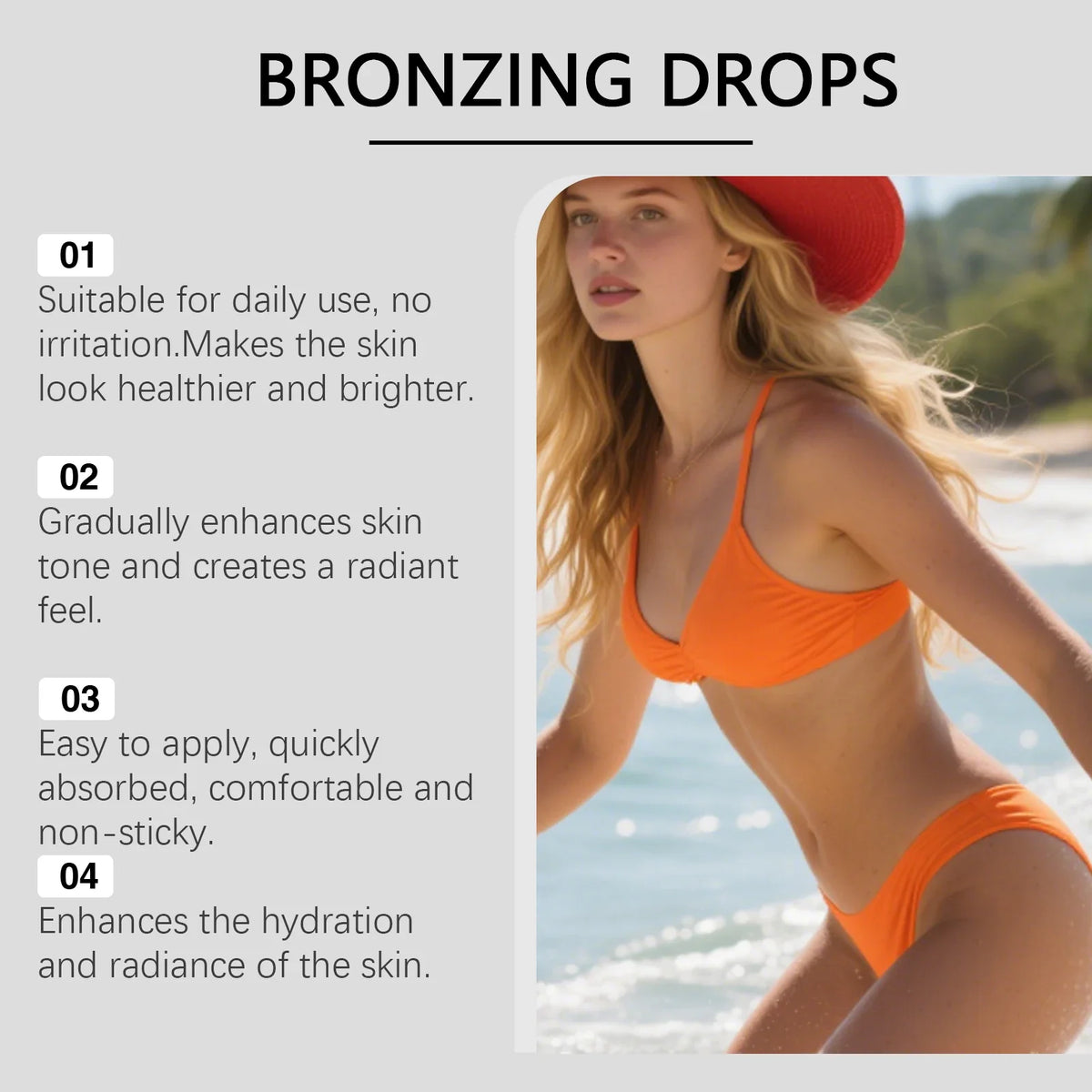 Sunless Tanning Drops – Gradual Bronzing Face Drops by Qme Sunless Tanning Drops Qme