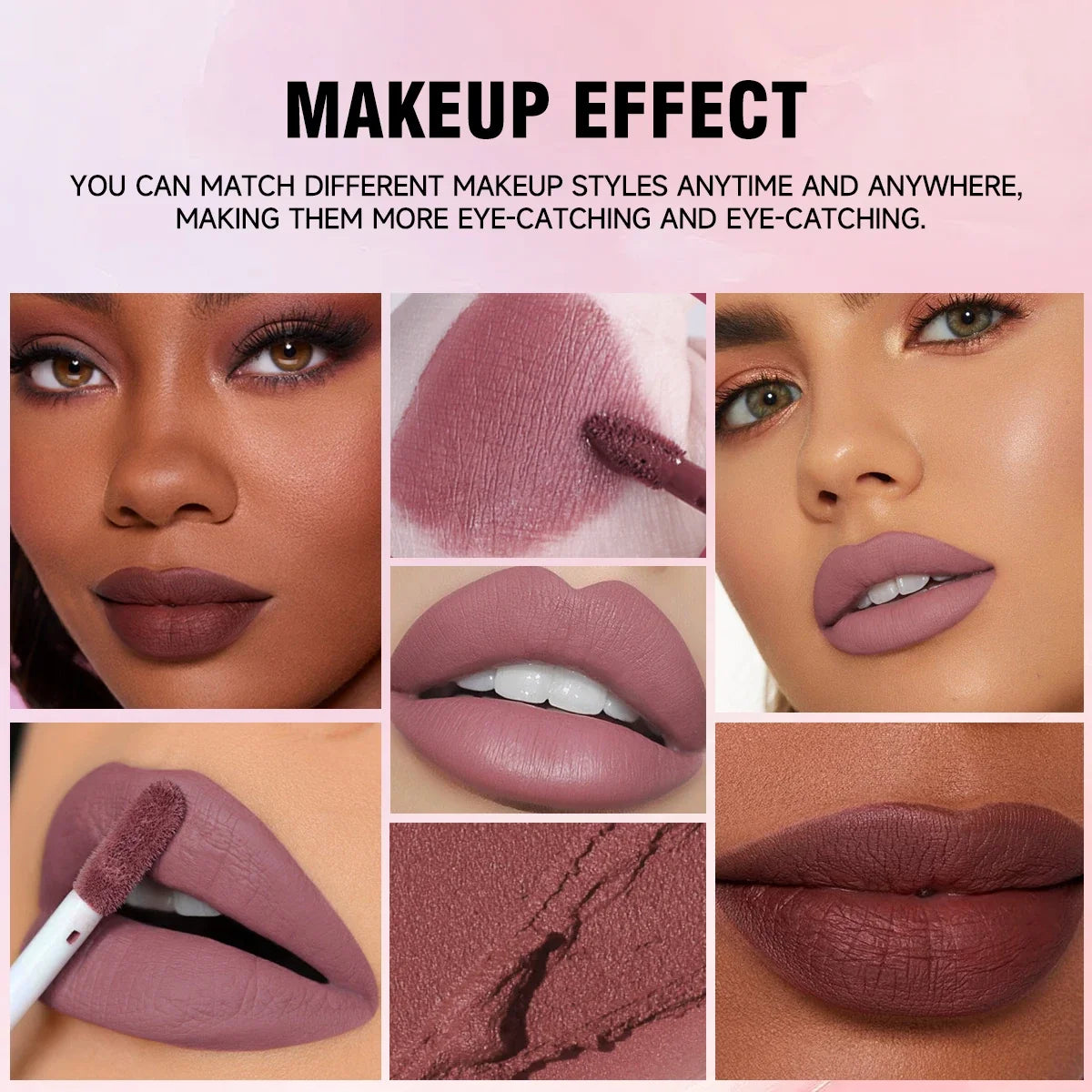 Matte Velvet Lip Gloss – Waterproof & Long-Lasting, 31 Shades Matte Lip Gloss Qme