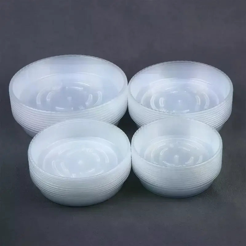 Round Clear Plastic Plant Saucer Tray – Desktop Flower Pot Base Plant Saucer Tray Qme