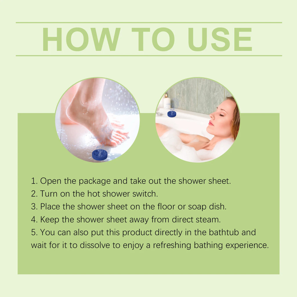 OceAura 6-Pack Aromatherapy Shower Steamers – Spa Gift Set Shower Steamers Qst