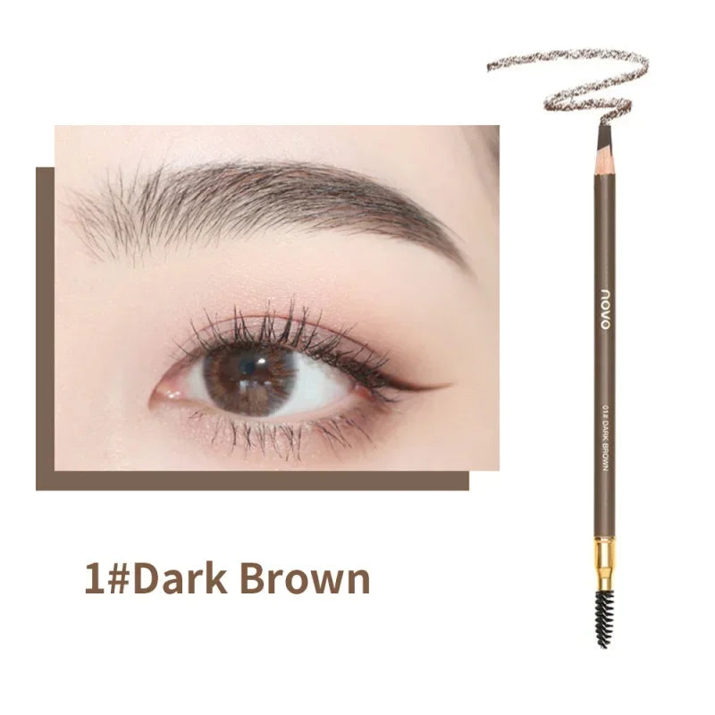 Waterproof Flat Head Eyebrow Pencil – White & Black | Qme Eyebrow Pencil Qme Color-1