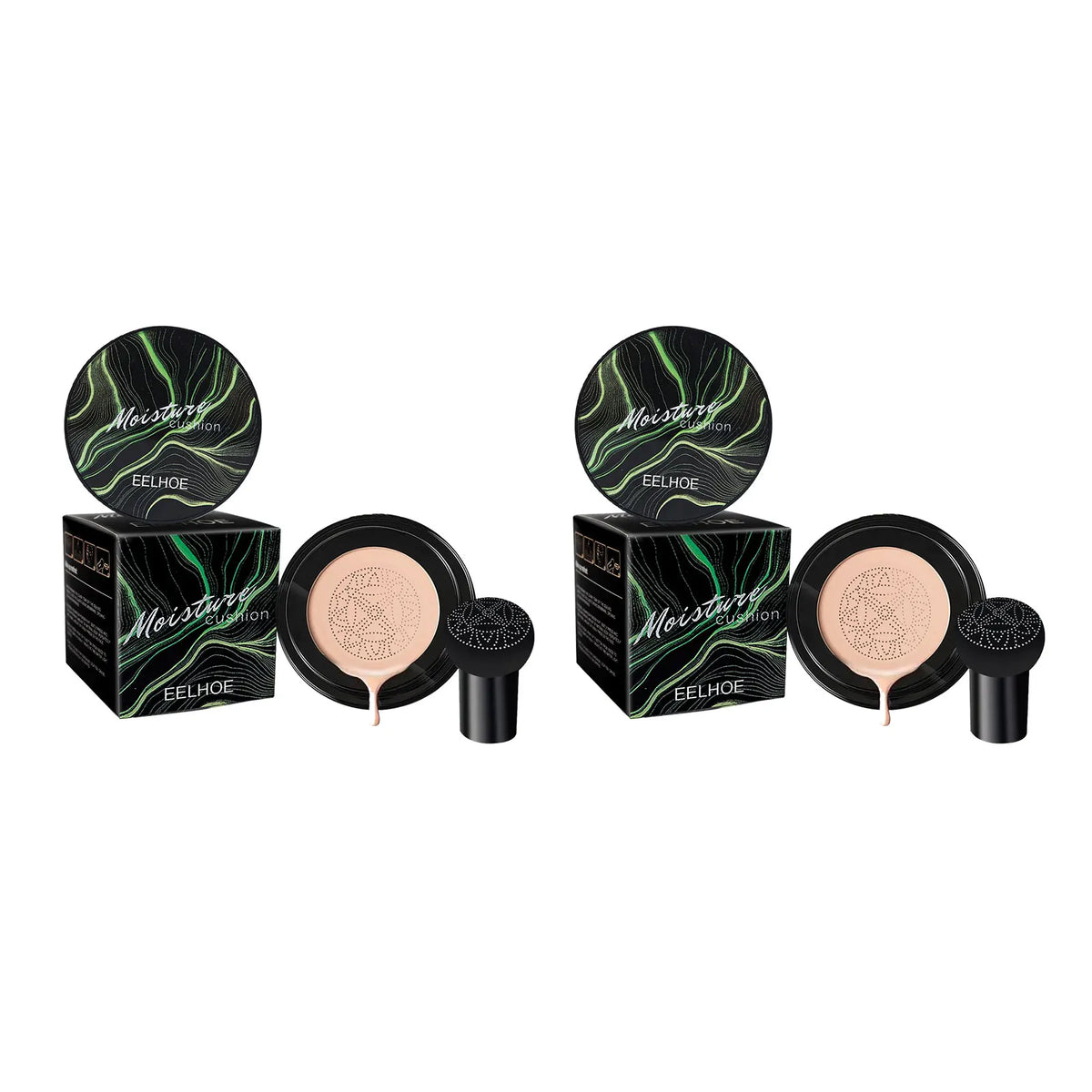 EELHOE Mushroom Head Air Cushion BB Cream – Brightening Base Air Cushion Foundation Qst 2 Nature