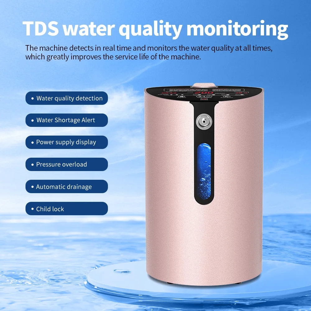 Hydrogen Inhalation Machine 200ml/300ml – 99.99% Pure H2 Generator Hydrogen Inhalation Machine Qst