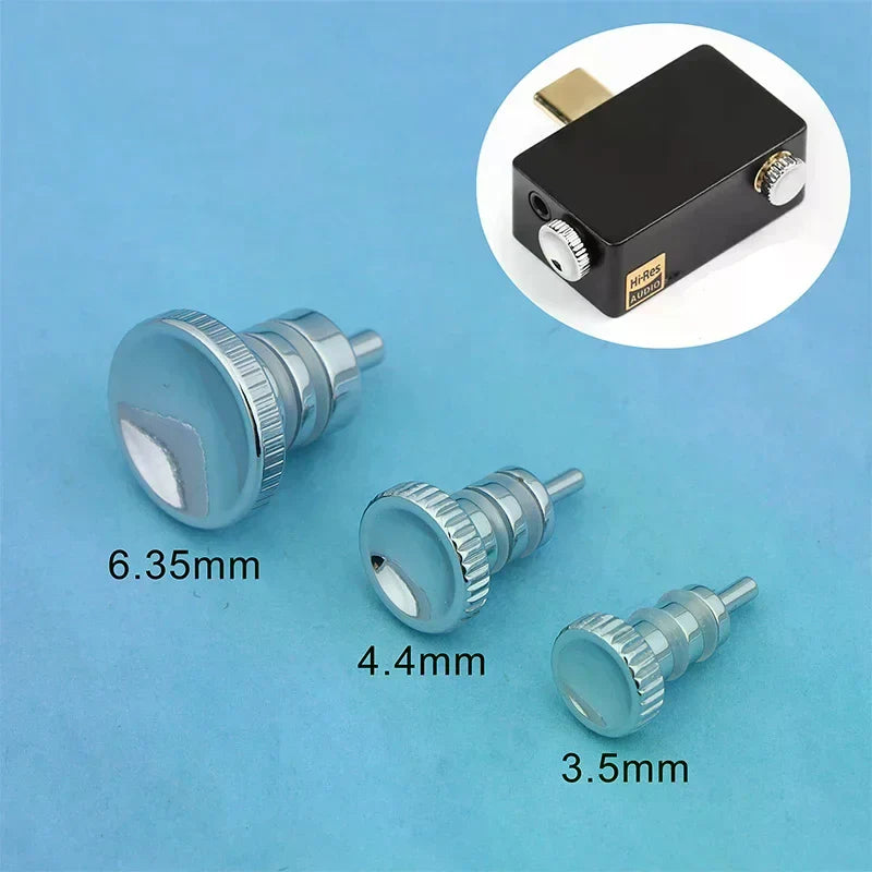 Stainless Steel Audio Dust Plugs – 3.5mm 4.4mm 6.35mm Jack Protectors Audio Port Protectors Qme