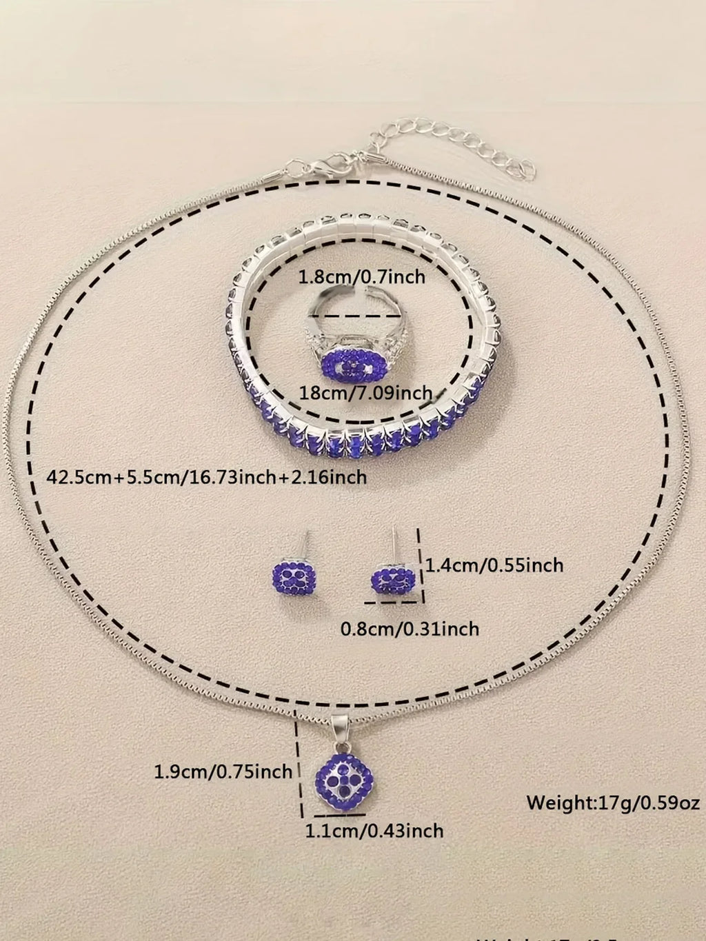 Women's Diamond-Studded Quartz Bracelet Watch – Blue Bracelet Watch Qme