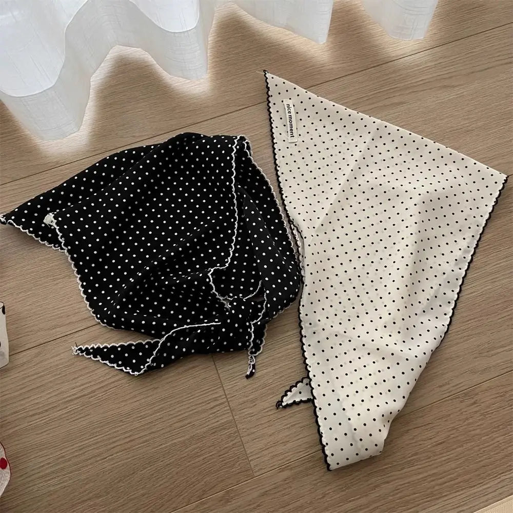 Polka Dot Turban Headband – Sweet Rayon Hair Scarf | 4 Colors Turban Headband Qme