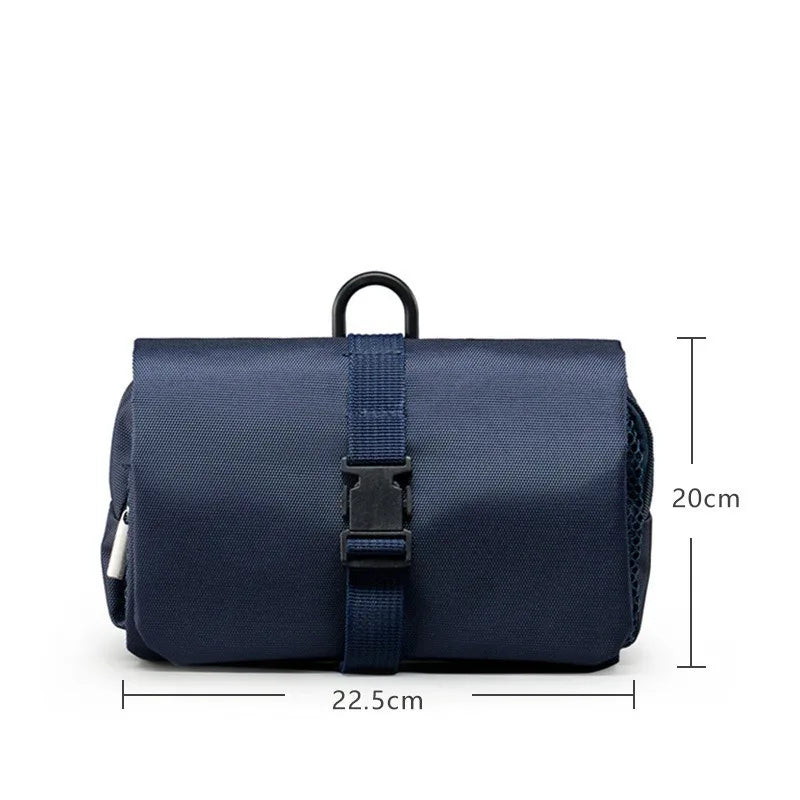 Large Folding Toiletry Bag with Hook | Travel Cosmetic Organizer Travel Toiletry Bag Qme