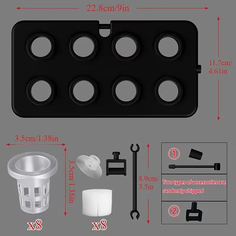 Floating Hydroponic Aquarium Planting Board | Soilless Decor Aquarium Planting Board Qme