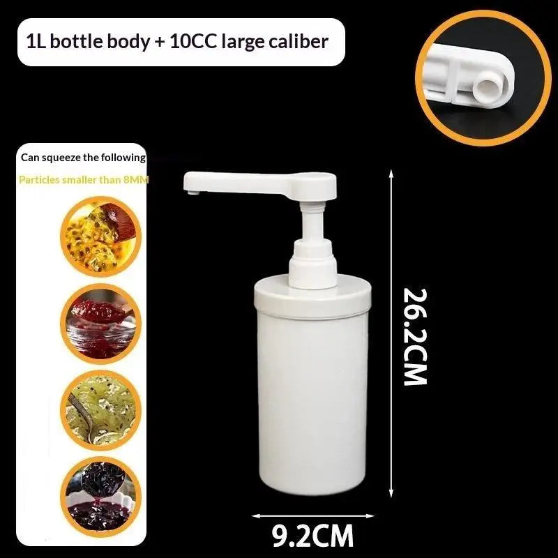 Food Grade Syrup Dispenser with Detachable Pump | Multipurpose Syrup Pump Dispenser Qme A2
