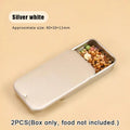 Mini Iron Can Bird Food Storage Box – Compact Parrot Feeder Bird Cage Feeder Qme A1