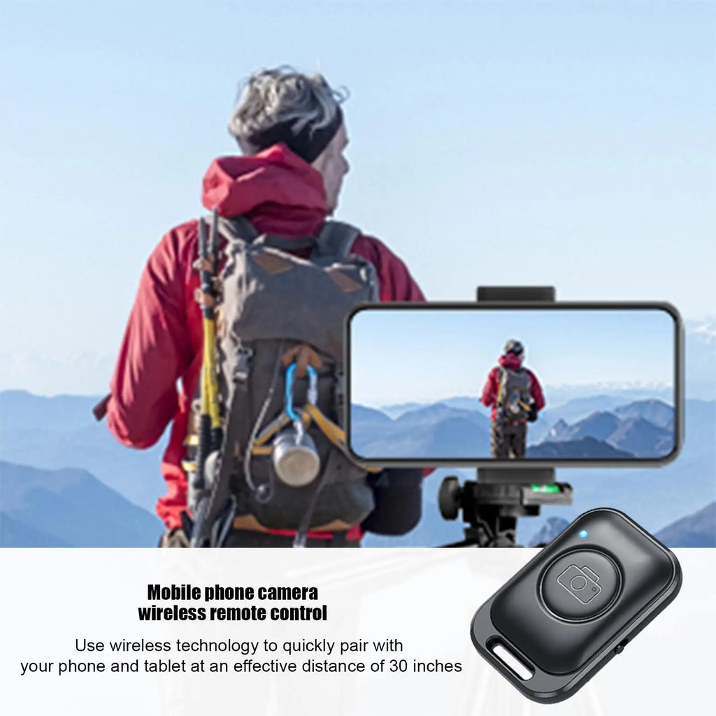 Wireless Selfie Remote Shutter Button for Smartphones Wireless Camera Remote Qme