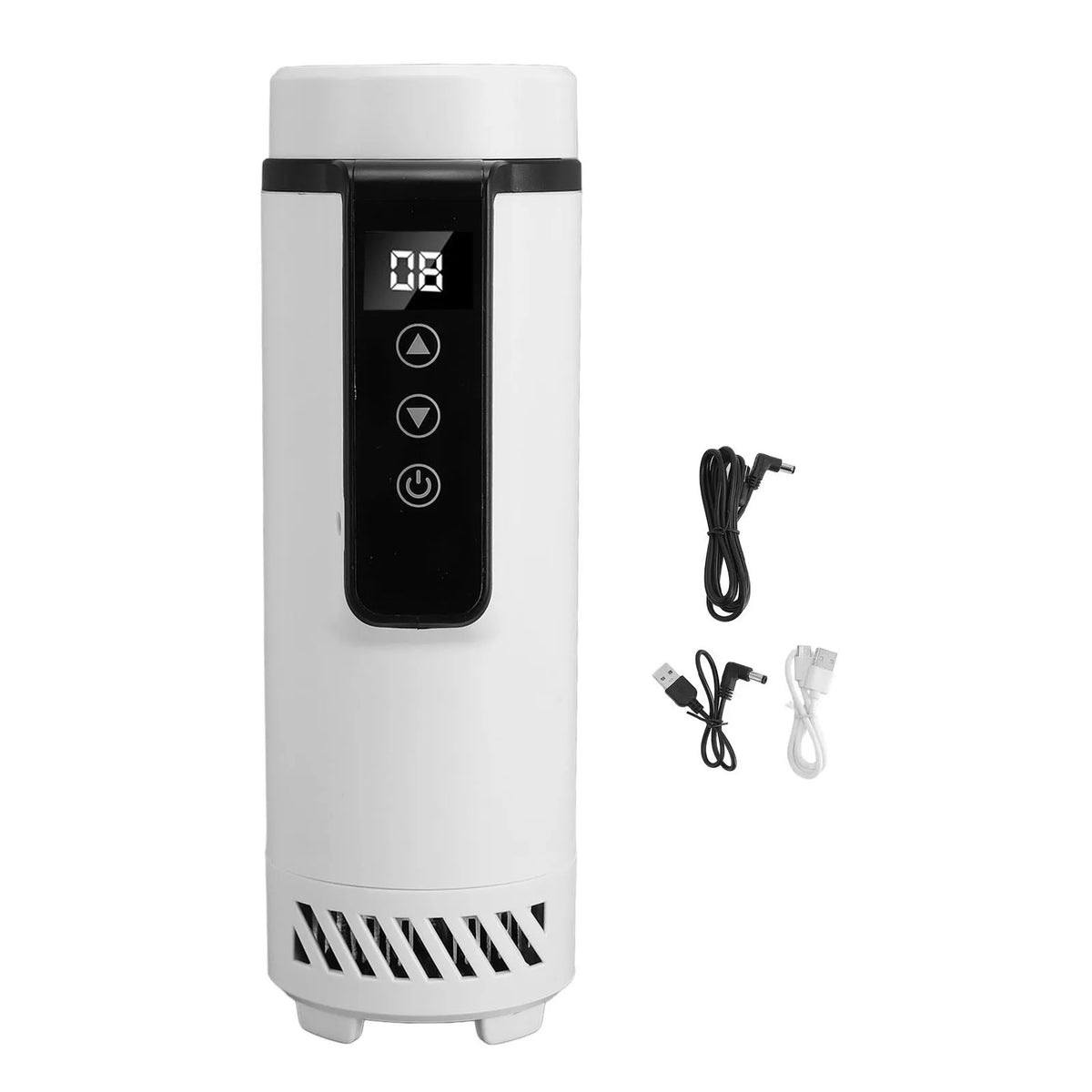30H Insulin Pen Cooler Case | Digital Temp Control Travel Box Medication Cooler Case Qst EU Plug-White