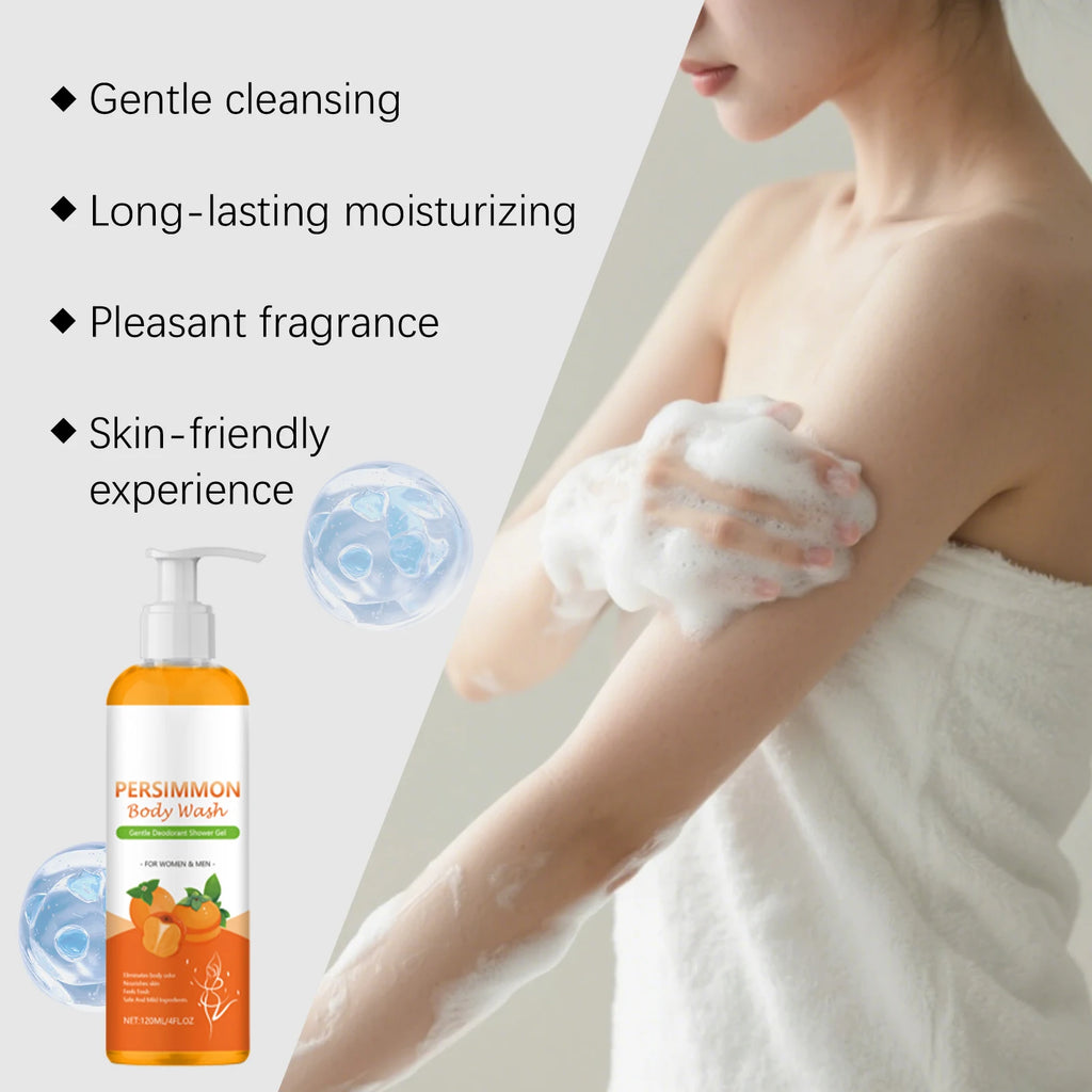 Persimmon Body Shower Gel – Gentle Cleanse & Moisturize Body Shower Gel Qst