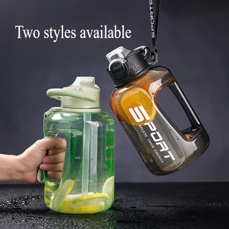Extra Large 1L+ Sports Straw Water Bottle – 8 Colors Sports Water Bottle Qme
