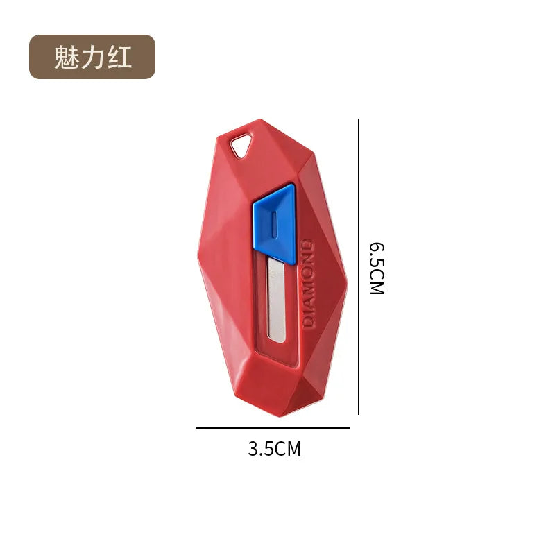 Magnetic Mini Box Cutter – Portable Stainless Steel Utility Knife Mini Utility Knife Qme Red