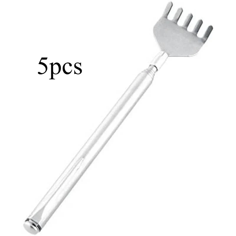 Telescopic Back Scratcher Pen Shape – Extendable Silver Back Scratcher Qme 5pcs