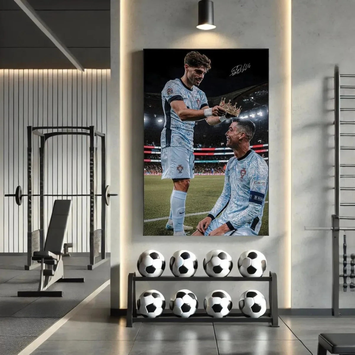 Football Canvas Wall Art – Motivational Quotes Gym & Office Canvas Wall Art Qst
