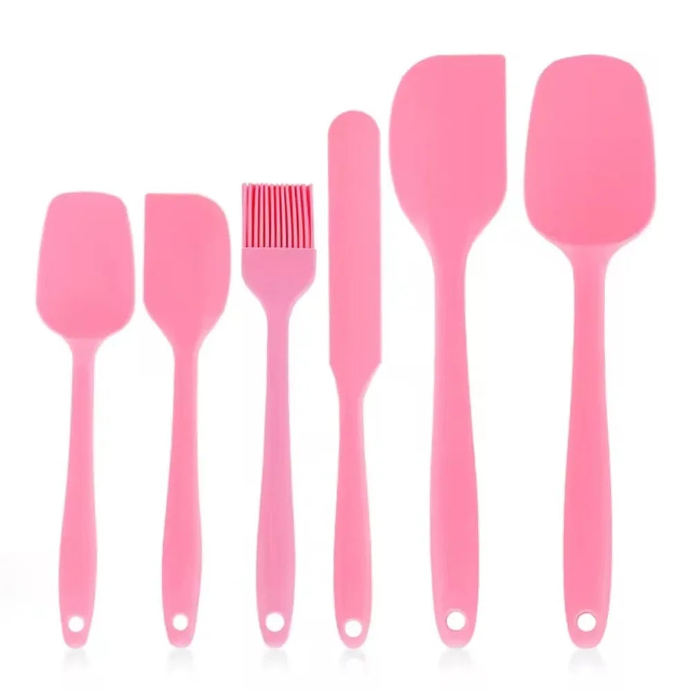Silicone Spatula Set – Food Grade, Non-Stick & Heat Resistant Silicone Spatula Set Qme Pink
