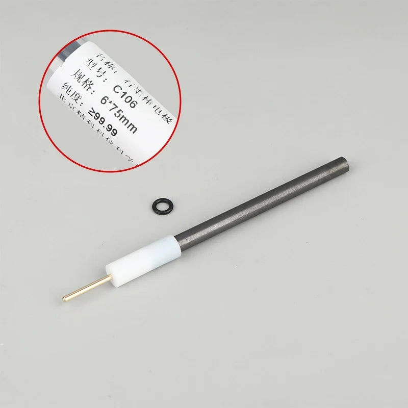High-Purity Carbon Anode Electrode Rod – 3mm 4mm 5mm Electrolysis Carbon Electrode Rod Qme 6x75mm