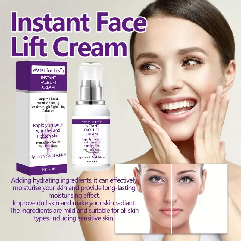 Instant Face Lift Cream – Hyaluronic Acid Firming Solution Face Firming Cream Qme