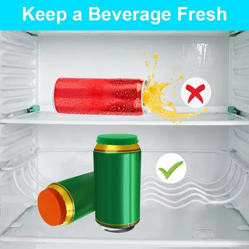 Silicone Can Lid – Leak-Proof Beer, Soda & Juice Can Cover Silicone Can Lid Qme