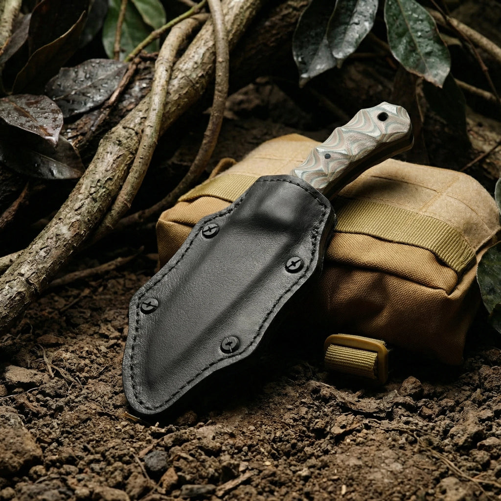 Fixed Blade Outdoor Knife – Steel Camping & Hiking Knife Fixed Blade Knife Qst