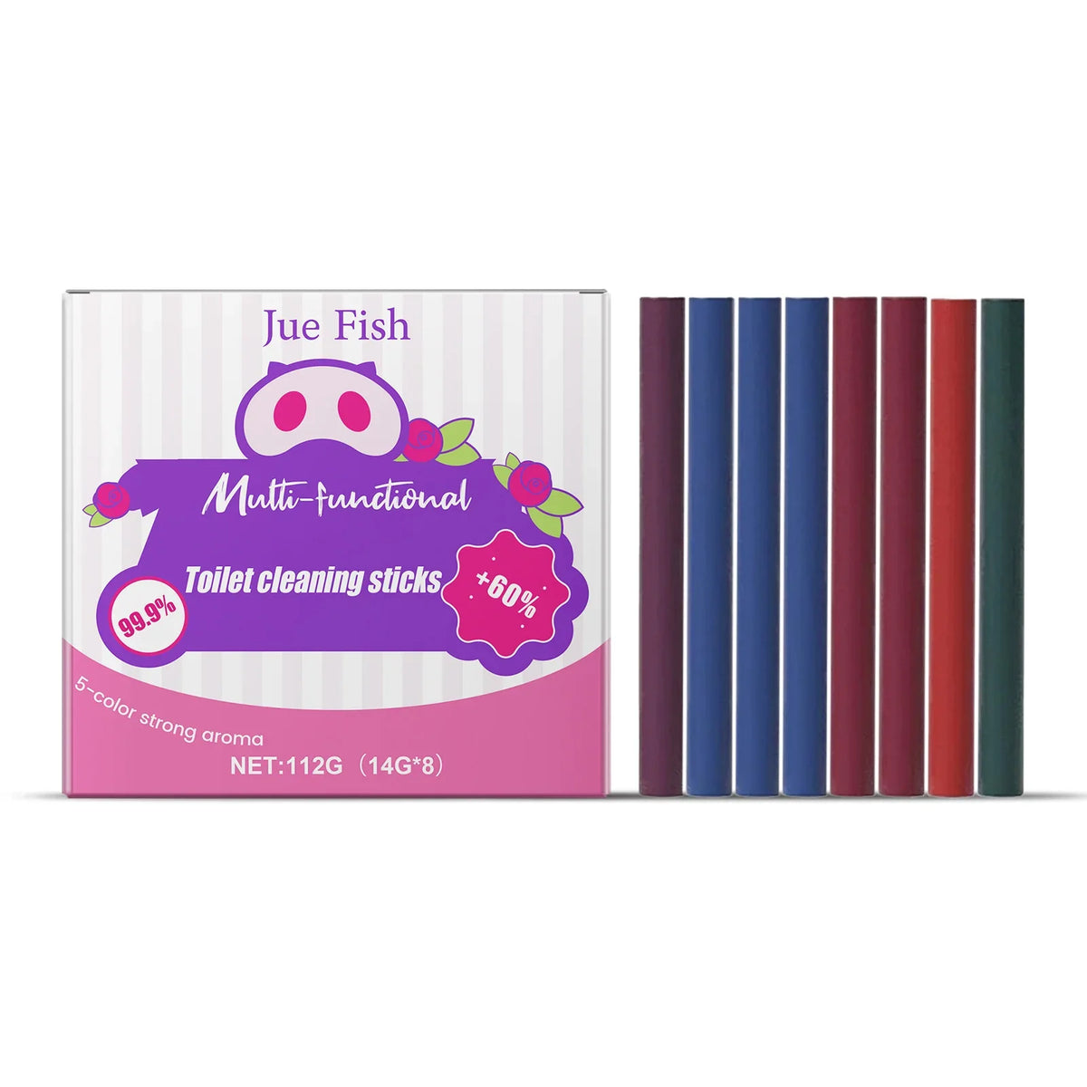Multifunctional Toilet Cleaning Sticks – 5 or 8 Pack Toilet Cleaning Sticks Qme 112g