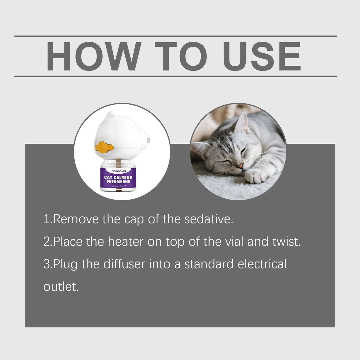 Pet Calming Diffuser Device – Reduce Scratching & Restless Behavior Pet Calming Diffuser Qme