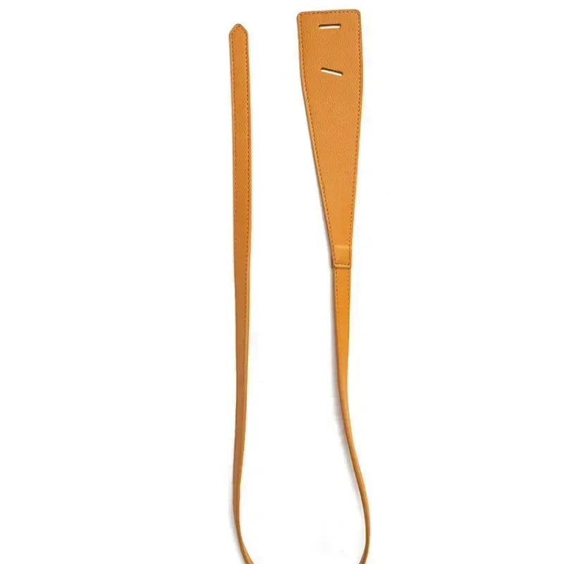 Women's Korean Minimalist Coat Belt – PU Buckle Waist Tie Women's Fashion Belt Qme