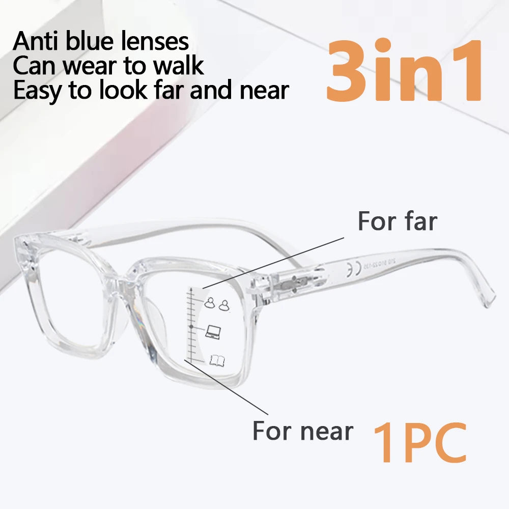 VOPHA Progressive Multifocal Glasses for Women +1.0–+3.0 Multifocal Glasses Qst