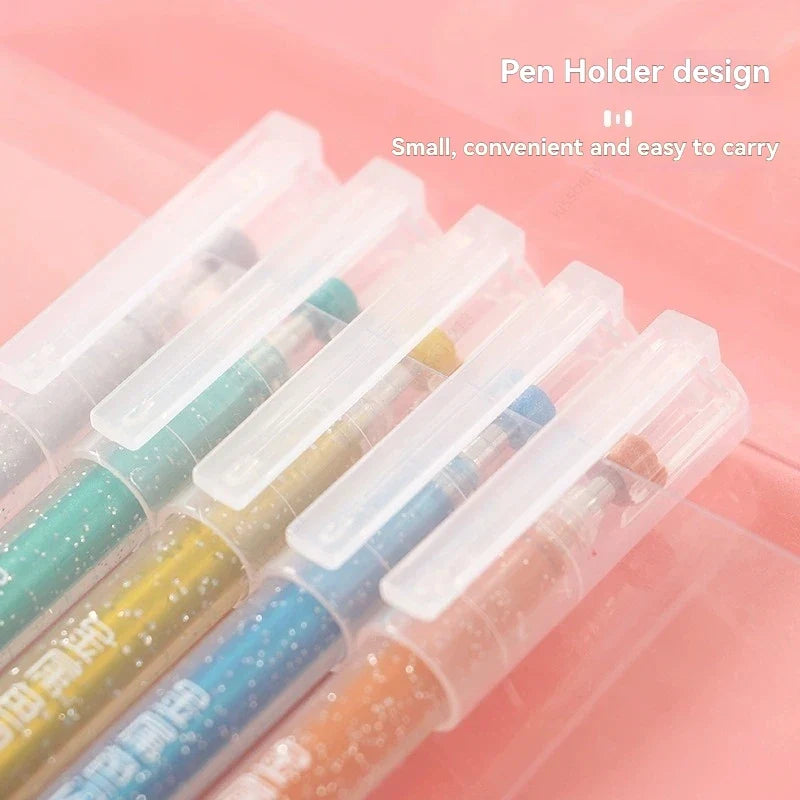 Metallic Glitter Gel Pens – Scrapbook, Journal & DIY Art Set Glitter Gel Pen Set Qme