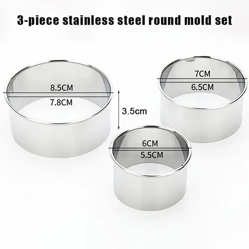Stainless Steel Cookie & Pastry Cutter Set – DIY Baking Mold Pastry Cutter Set Qme A
