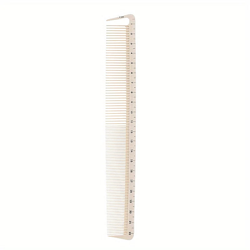 White Hair Styling Combs with Size Markings – All Hair Types Hair Styling Comb Qme