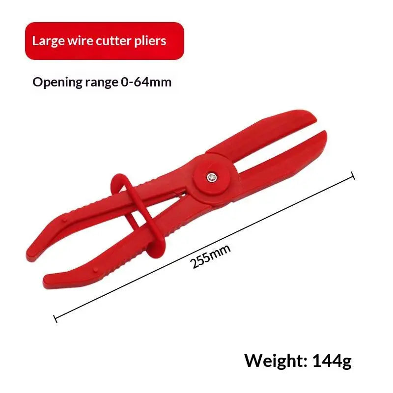 Nylon Hose Clamp Pliers – Brake Fuel Water Line Car Repair Hose Clamp Pliers Qst L Red