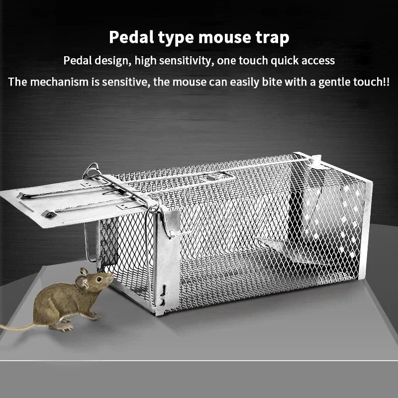 Automatic Indoor Rodent Trap – Humane Live Catch Metal Cage Live Catch Rodent Trap Qme