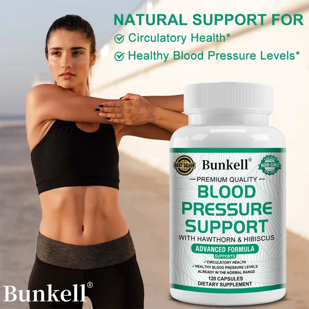 Hawthorn Berry & Hibiscus Capsules – Natural Wellness Supplement Herbal Supplement Qst