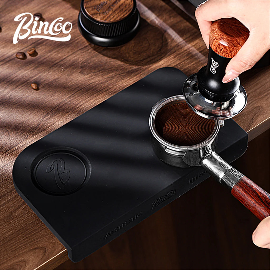 Bincoo Espresso Bar Mat – Anti-Slip Silicone Tamper & Tool Rest Espresso Bar Mat Qst
