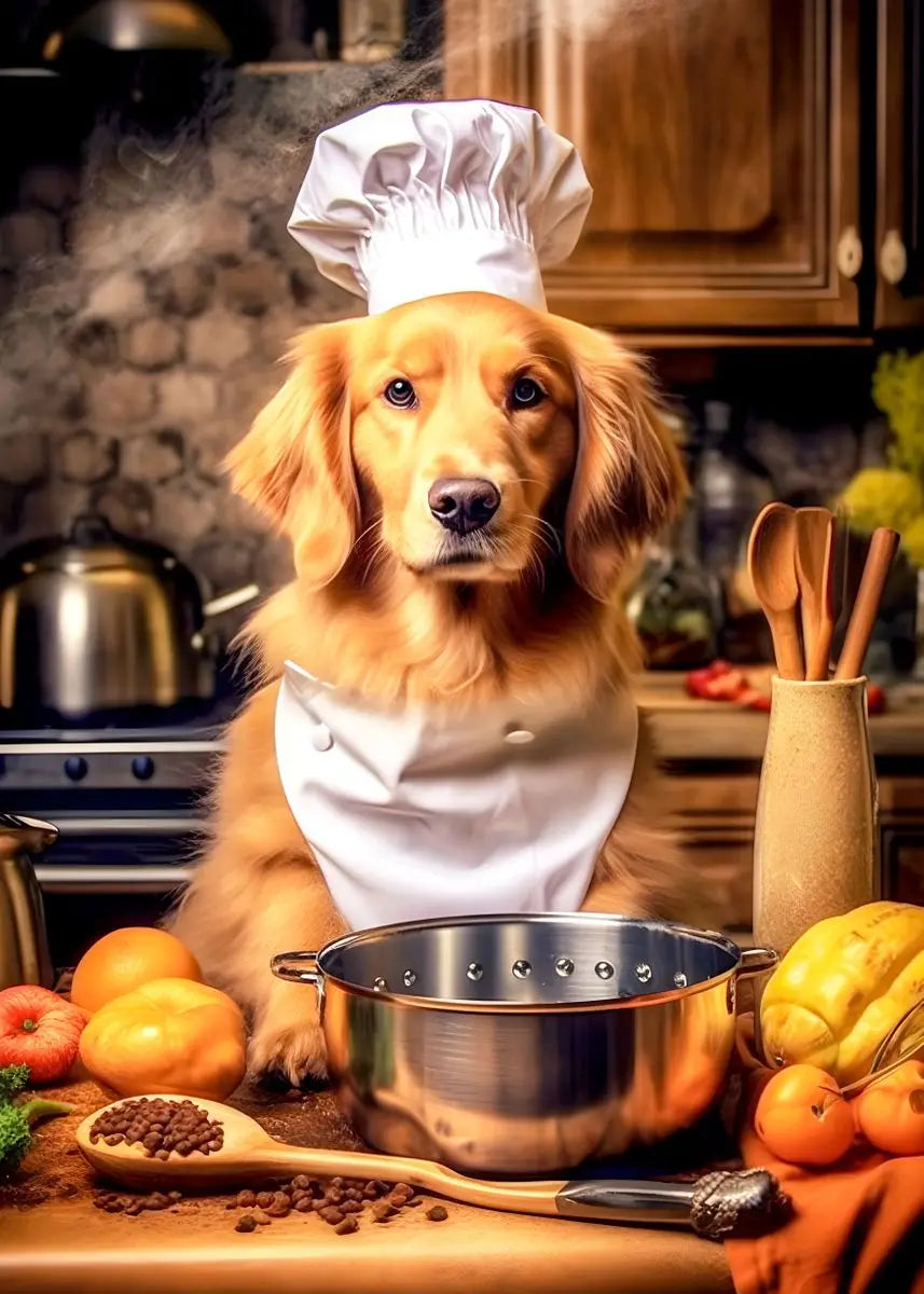 Animal Chef Diamond Painting Kit – Kitchen & Dining Wall Art Diamond Painting Kit Qst 08 20x30cm Unframed