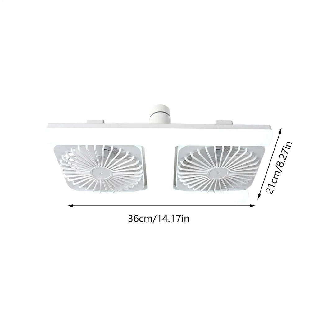 Lightbulb Ceiling Fan 3-Speed Remote Control Adjustable Angle Lightbulb Ceiling Fan Qme