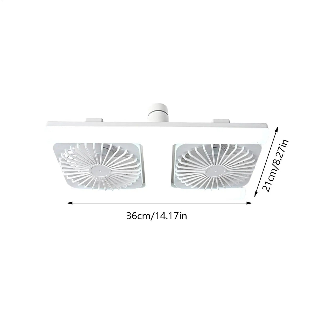 Lightbulb Ceiling Fan 3-Speed Remote Control Adjustable Angle Lightbulb Ceiling Fan Qme