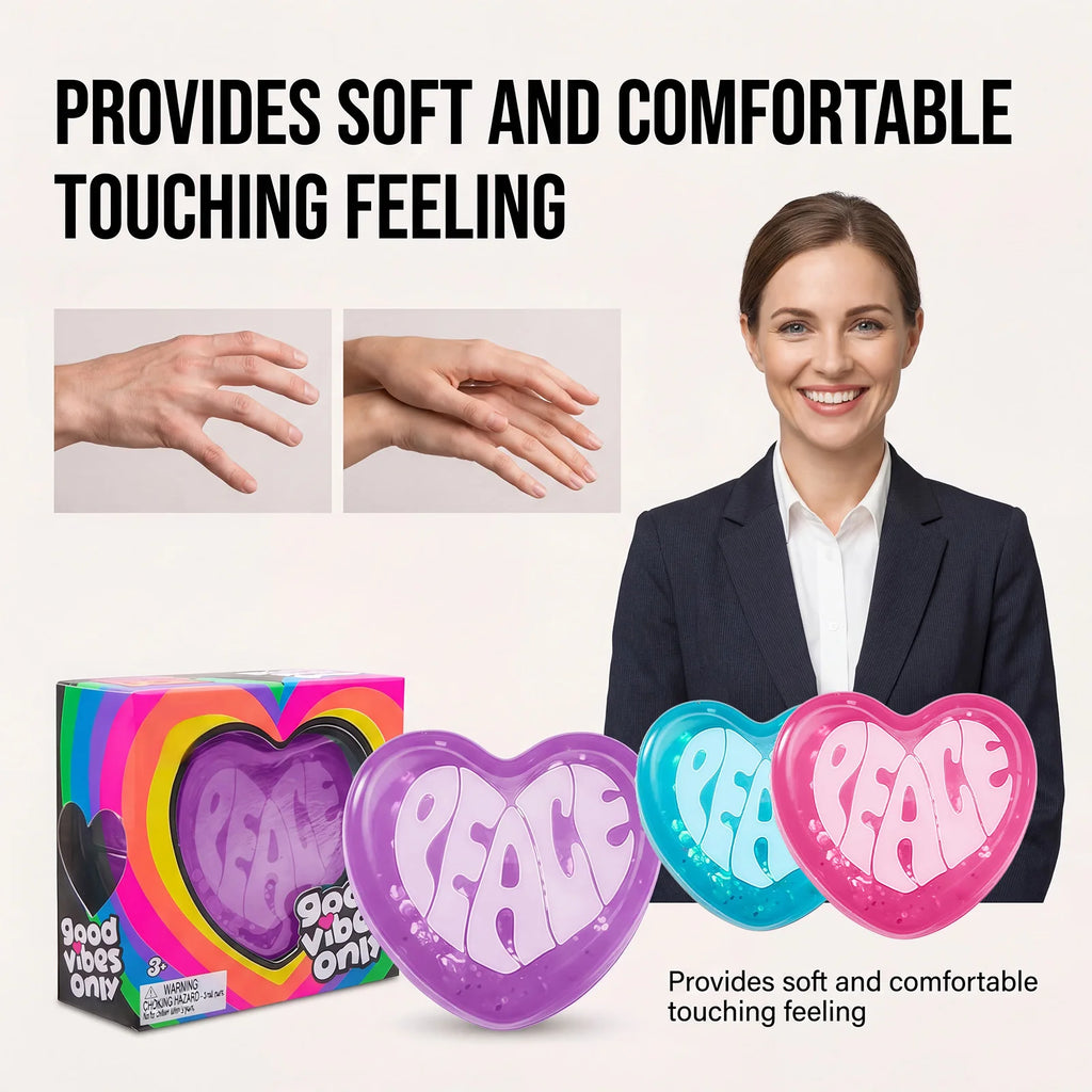 Cute Heart Squishy Fidget Toy – Soft Slow Rising Sensory Ball Squishy Fidget Toy Qst