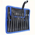 Qme 10pc Anti-Static Precision Tweezers Set with Canvas Bag Precision Tweezers Set Qme 1set