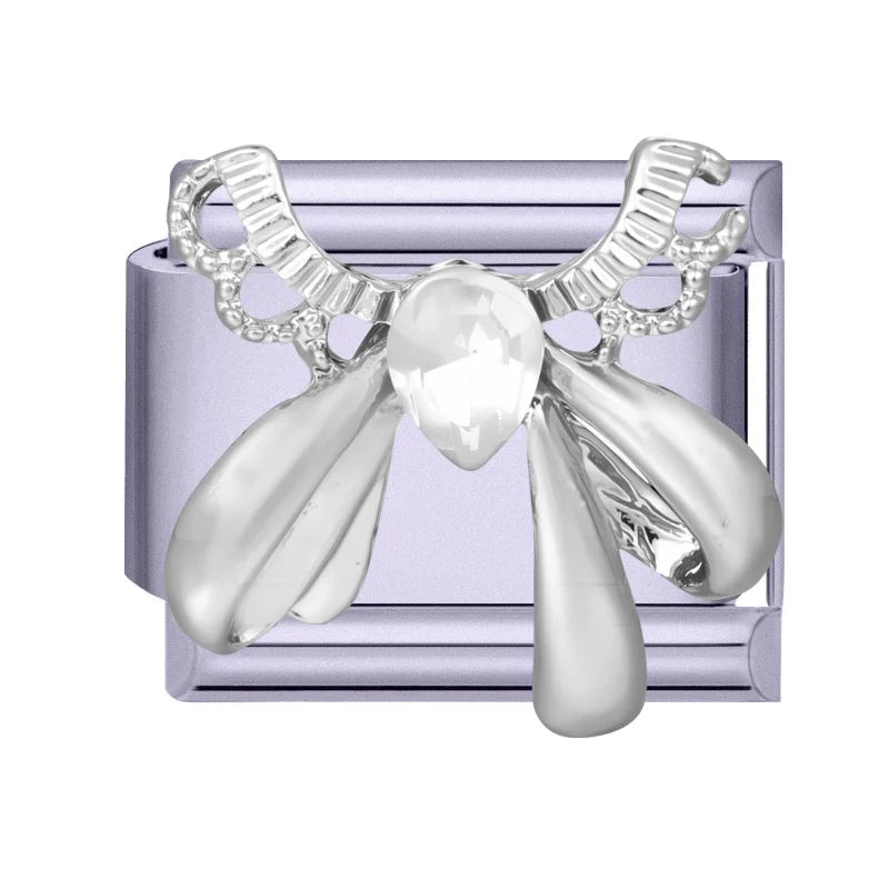 Zircon Bow Butterfly Rabbit Italian Charm Links DIY Bracelet