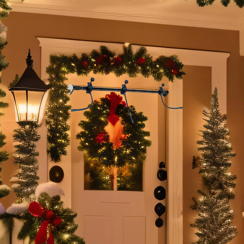 Adjustable Metal Garland Hanger for Door Frame | Holiday Decor Garland Door Hanger Qme