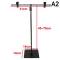 T-Shape Stainless Steel Backdrop Stand for Photo Studio Photo Backdrop Stand Qme A2