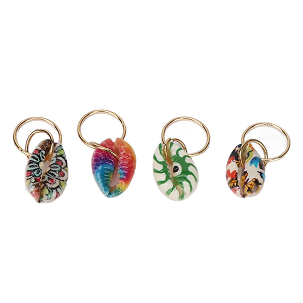 Shell Dreadlock Hair Braiding Pendant Clips – 20pcs DIY Set Hair Braiding Clips Qme
