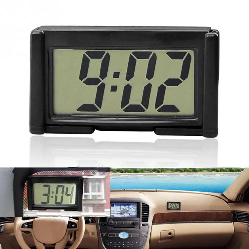 Car Digital Dashboard Clock – Self-Adhesive Mini Display Dashboard Clock Qme