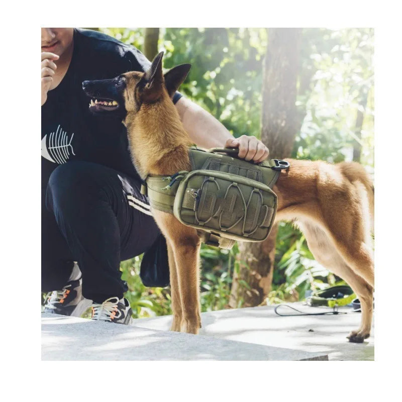 Nylon Tactical Dog Vest Harness – Medium & Large Dogs Tactical Dog Harness Qme