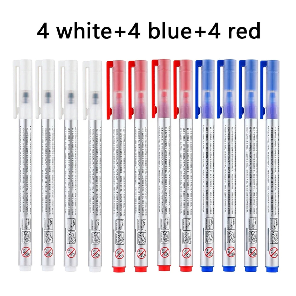 12 Heat Erasable Fabric Markers – Sewing & Dressmaking Pens Fabric Marking Pens Qme 4white-4blue-4red