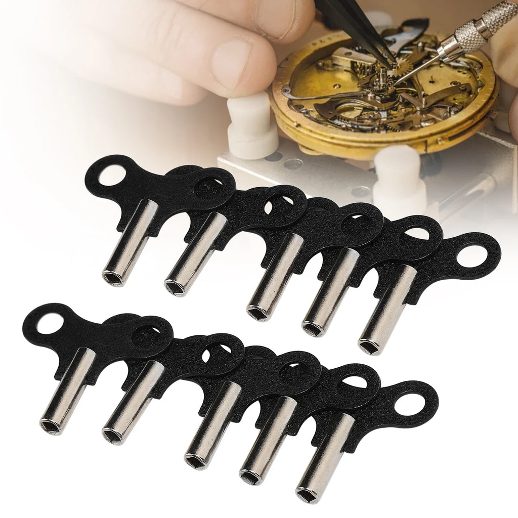 Steel Clock Winding Key for Mechanical Wall & Desk Clocks Clock Repair Tool Qme